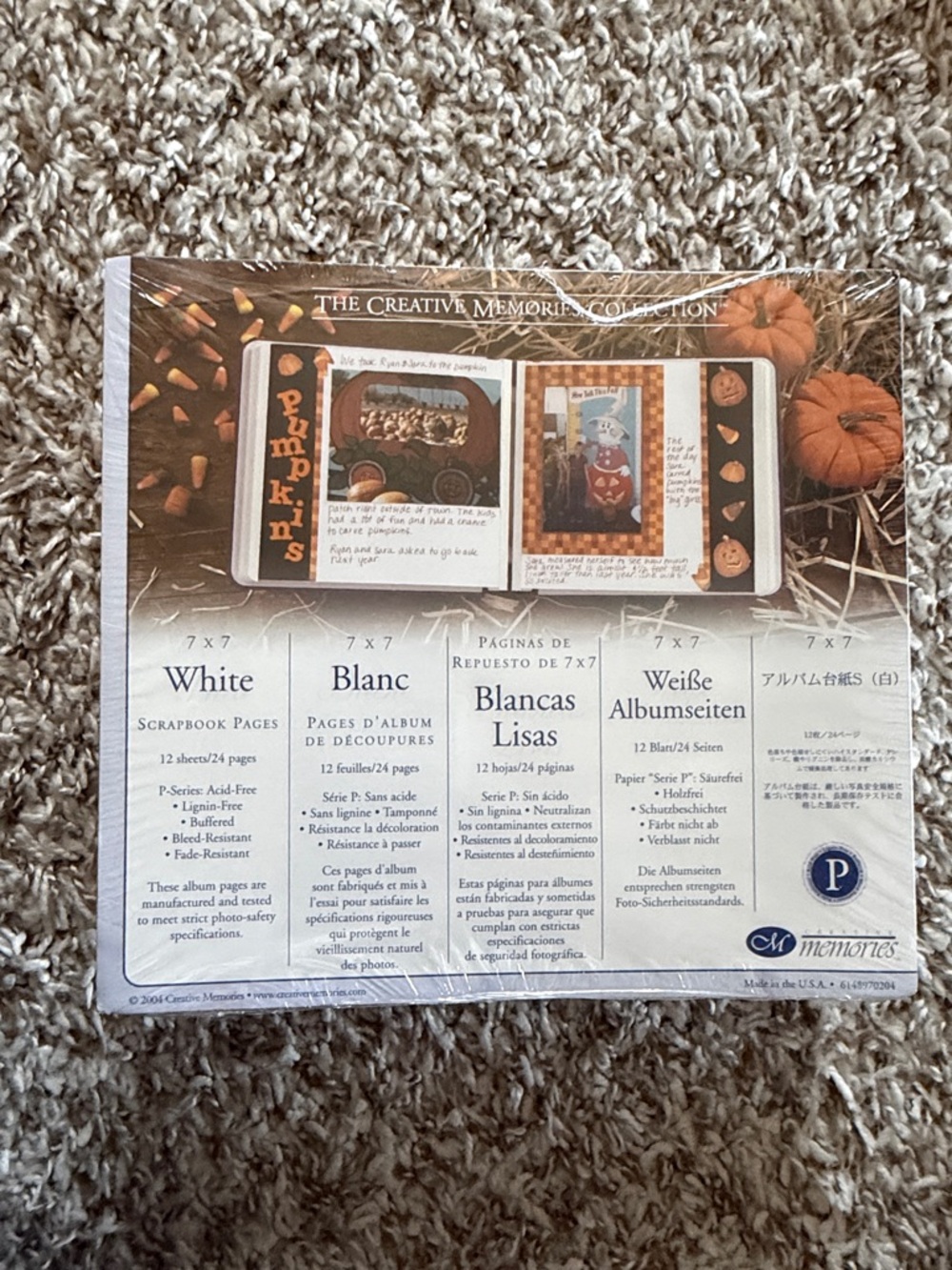Creative Memories White Scrapbook Pages